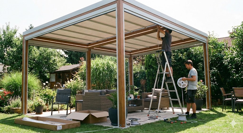 Dettaglio accessori per tenda