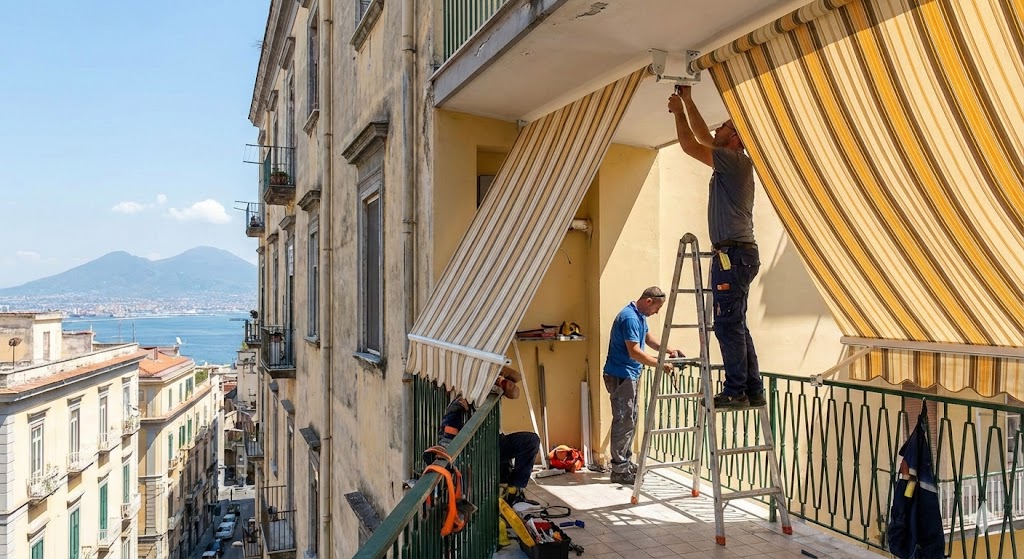 Regolazione di una tenda da sole
